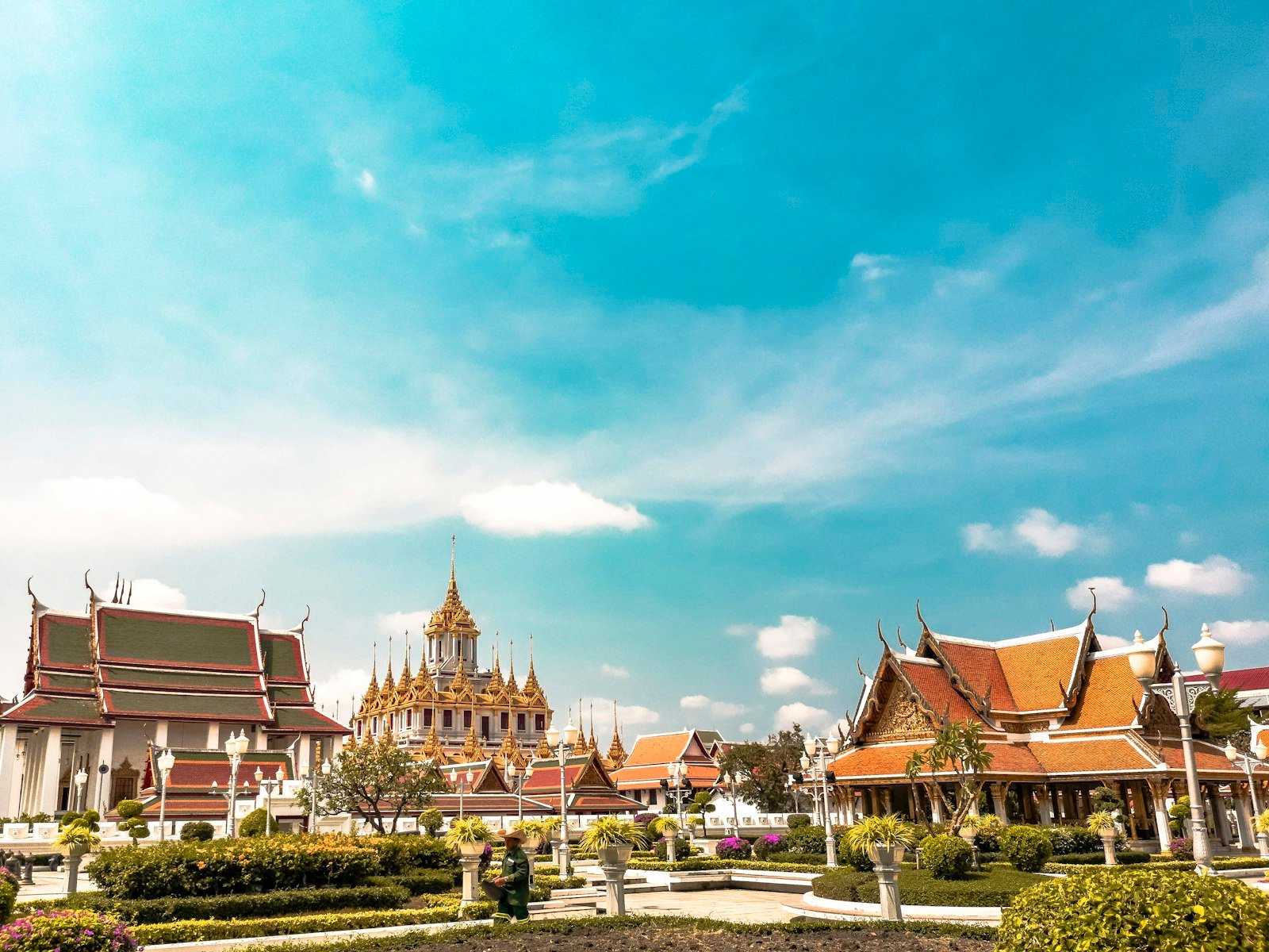 Bangkok Wat Pho buda dorado